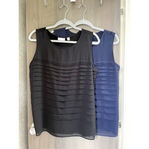 NY & Company Set of 2 Tanks/Tunics Size L.